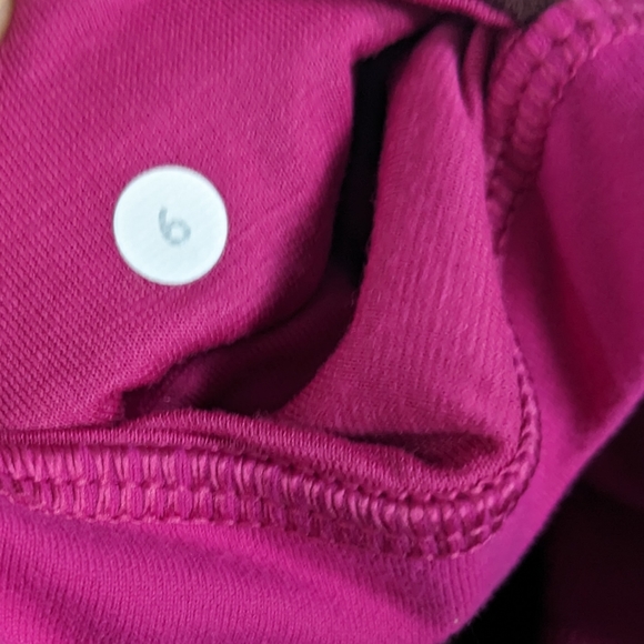 Lululemon Full Length Flare Burgundy Wide Waistband Groove Pant Y2K Leggings Sz6 - Picture 15 of 16